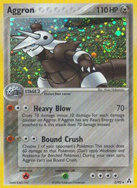 Aggron  - Reverse Holofoil Legend Maker - Holo Rare