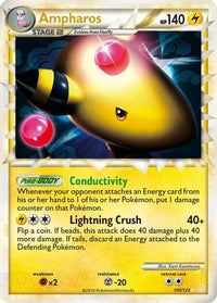 Ampharos (Prime)/123  - Holofoil HeartGold SoulSilver - Ultra Rare