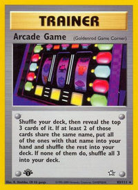 Arcade Game (Goldenrod Game Corner) 083  - Unlimited Neo Genesis - Rare
