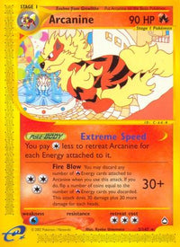 Arcanine  Aquapolis - Rare
