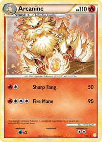 Arcanine  - Holofoil HeartGold SoulSilver - Holo Rare