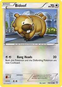 Bidoof 106/124  Dragons Exalted - Common