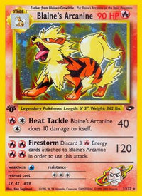Blaine's Arcanine (001/132) [Gym Challenge] Unlimited Holofoil - Holo Rare