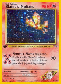 Blaine's Moltres (001/132) [Gym Heroes] Unlimited Holofoil - Holo Rare