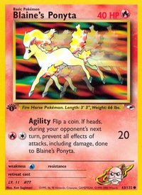 Blaine's Ponyta (063/132) [Gym Heroes] 1st Edition - Common