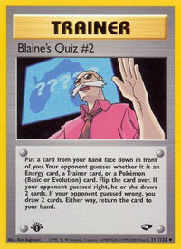Blaine's Quiz #2 111  - Unlimited Gym Challenge - Uncommon