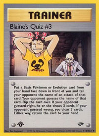 Blaine's Quiz #3 (112/132) [Gym Challenge] 1st Edition - Uncommon