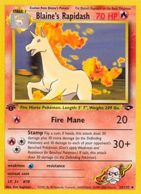 Blaine's Rapidash 033  - Unlimited Gym Challenge - Uncommon