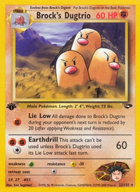 Brock's Dugtrio 022  - Unlimited Gym Challenge - Rare