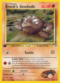 Brock's Geodude (38) (38) 038  - Unlimited Gym Heroes - Uncommon