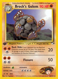 Brock's Golem (020/132) [Gym Heroes] 1st Edition - Rare