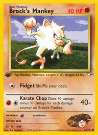 Brock's Mankey (68) (68) 068  - Unlimited Gym Heroes - Common