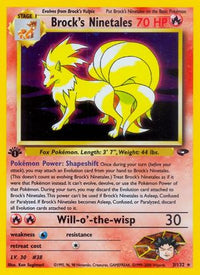 Brock's Ninetales 003/132  Gym Challenge - Holo Rare