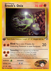 Brock's Onix (21) (21) 021  - Unlimited Gym Heroes - Rare