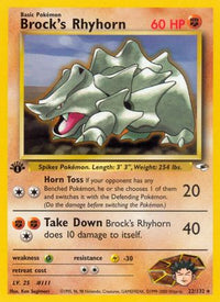 Brock's Rhyhorn (22) (22) 022  - Unlimited Gym Heroes - Rare