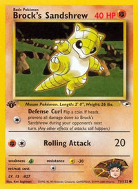 Brock's Sandshrew (71) (71) 071  - Unlimited Gym Heroes - Common