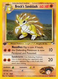 Brock's Sandslash (023/132) [Gym Heroes] 1st Edition - Rare