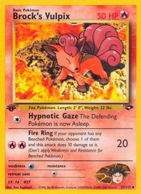 Brock's Vulpix 037  - Unlimited Gym Challenge - Uncommon
