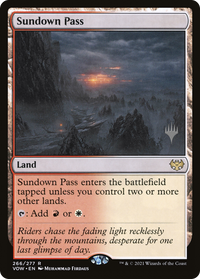 Sundown Pass (Promo Pack) [Innistrad: Crimson Vow Promos]