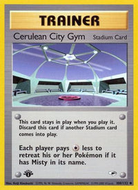 Cerulean City Gym (108/132) [Gym Heroes] 1st Edition - Uncommon