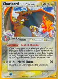 Charizard (Delta Species)/100  - Reverse Holofoil Crystal Guardians - Holo Rare