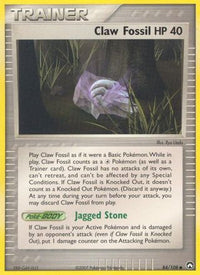 Claw Fossil  Power Keepers - Common