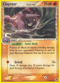 Cloyster (Delta Species) 014/101  - Reverse Holofoil Dragon Frontiers - Rare