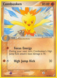 Combusken - 016/100/100  - Reverse Holofoil Crystal Guardians - Rare