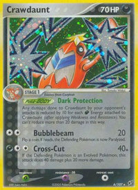 Crawdaunt  - Reverse Holofoil Deoxys - Holo Rare