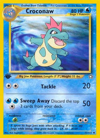 Croconaw (32) (32) 032  - Unlimited Neo Genesis - Uncommon