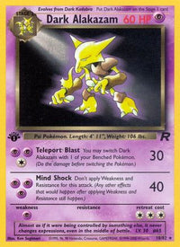Dark Alakazam (018/82) [Team Rocket] 1st Edition - Rare