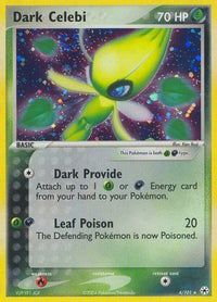 Dark Celebi 004  - Holofoil Hidden Legends - Holo Rare
