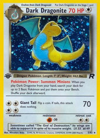 Dark Dragonite (005/82) [Team Rocket] 1st Edition Holofoil - Holo Rare