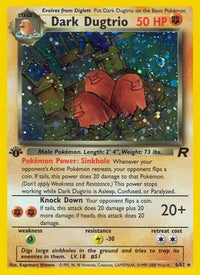 Dark Dugtrio (006/82) [Team Rocket] 1st Edition Holofoil - Holo Rare