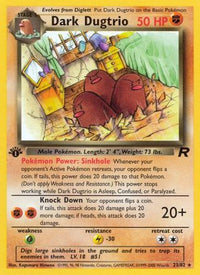 Dark Dugtrio (23) (23) 023  - Unlimited Team Rocket - Rare