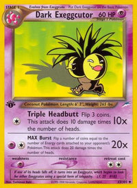 Dark Exeggcutor 033  - Unlimited Neo Destiny - Uncommon