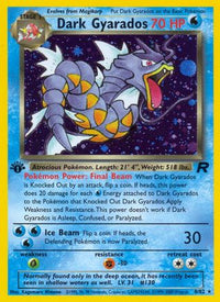 Dark Gyarados (8) (8) 008  - Unlimited Holofoil Team Rocket - Holo Rare