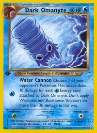 Dark Omanyte 037  - Unlimited Neo Destiny - Uncommon