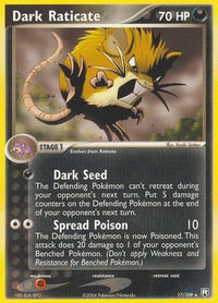 Dark Raticate  Team Rocket Returns - Rare