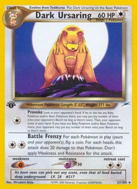 Dark Ursaring/105  - Unlimited Neo Destiny - Rare