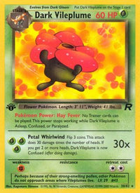 Dark Vileplume (030/82) [Team Rocket] 1st Edition - Rare