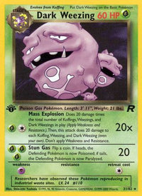 Dark Weezing (31) (31) 031  - Unlimited Team Rocket - Rare