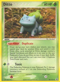 Ditto (Bulbasaur)/113  - Reverse Holofoil Delta Species - Uncommon