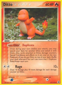 Ditto - 037/113 (Charmander)/113  - Reverse Holofoil Delta Species - Uncommon