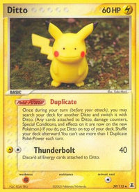 Ditto - 039/113 (Pikachu)/113  - Reverse Holofoil Delta Species - Uncommon