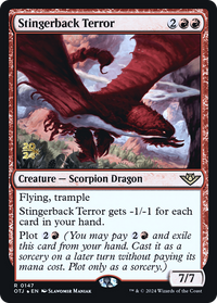 Stingerback Terror [Outlaws of Thunder Junction Prerelease Promos]
