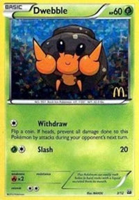 Dwebble - 3/12/12  - Holofoil McDonalds Promos 2012 - Promo