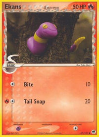 Ekans (Delta Species) 047  - Reverse Holofoil Dragon Frontiers - Common