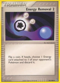 Energy Removal 2 074  - Reverse Holofoil Power Keepers - Uncommon