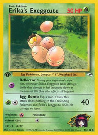 Erika's Exeggcute (43) (43) 043  - Unlimited Gym Heroes - Uncommon